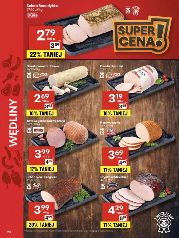 Delikatesy Centrum - gazetka promocyjna Gazetka  do środy 20.08 - strona 23