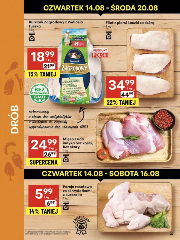 Delikatesy Centrum - gazetka promocyjna Gazetka  do środy 20.08 - strona 22