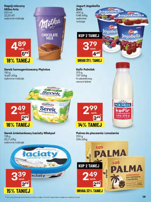 Delikatesy Centrum - gazetka promocyjna Gazetka  do środy 20.08 - strona 28