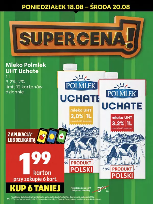 Delikatesy Centrum - gazetka promocyjna Gazetka  do środy 20.08 - strona 11