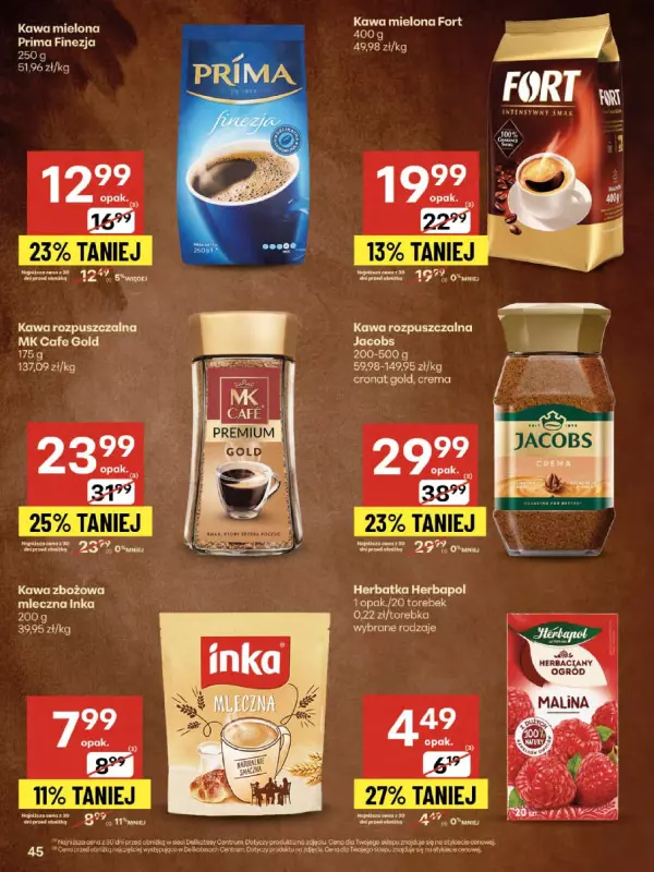 Delikatesy Centrum - gazetka promocyjna Gazetka  do środy 20.08 - strona 45