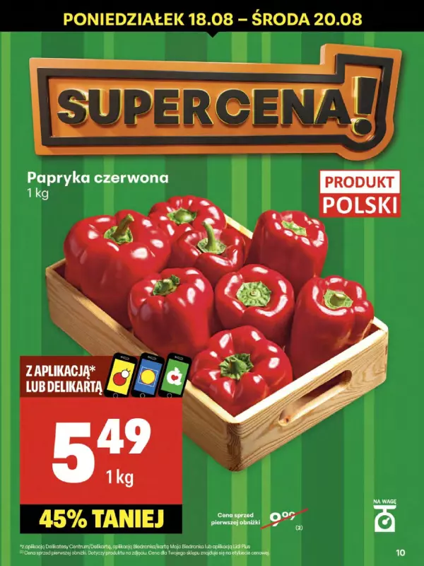 Delikatesy Centrum - gazetka promocyjna Gazetka  do środy 20.08 - strona 10