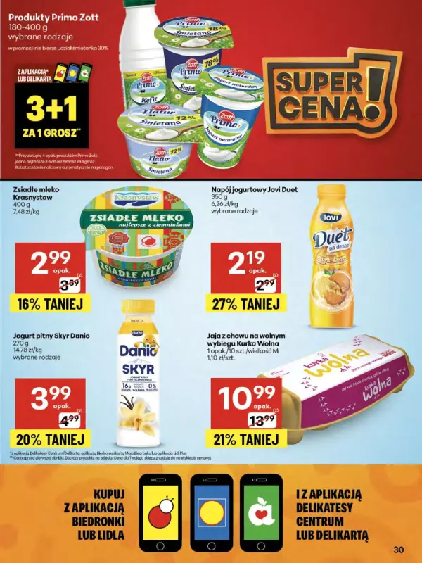 Delikatesy Centrum - gazetka promocyjna Gazetka  do środy 20.08 - strona 30