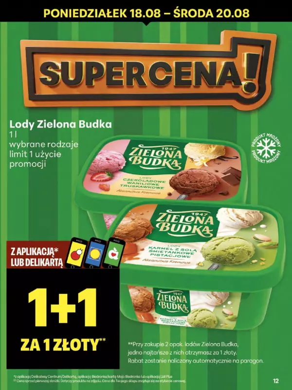 Delikatesy Centrum - gazetka promocyjna Gazetka  do środy 20.08 - strona 12