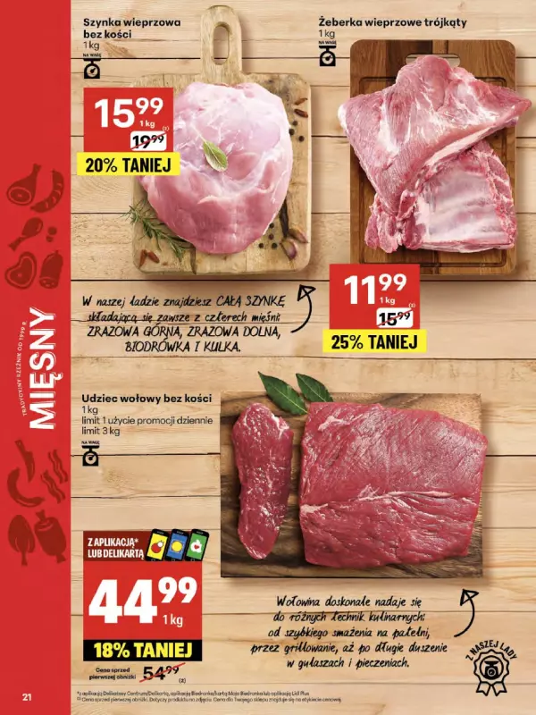 Delikatesy Centrum - gazetka promocyjna Gazetka  do środy 20.08 - strona 21