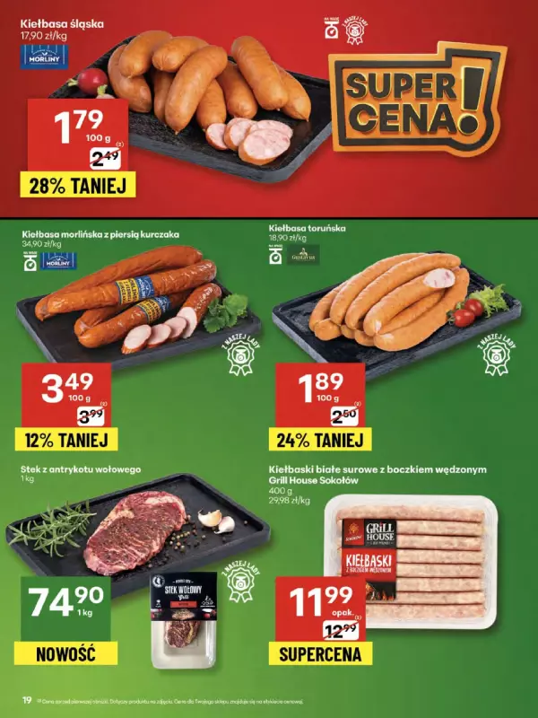 Delikatesy Centrum - gazetka promocyjna Gazetka  do środy 20.08 - strona 19