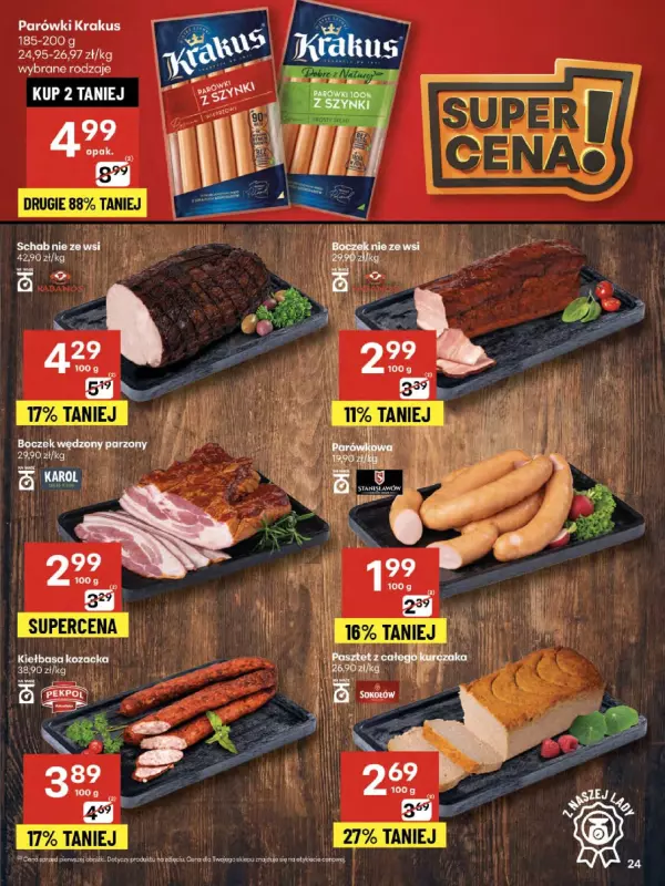 Delikatesy Centrum - gazetka promocyjna Gazetka  do środy 20.08 - strona 24