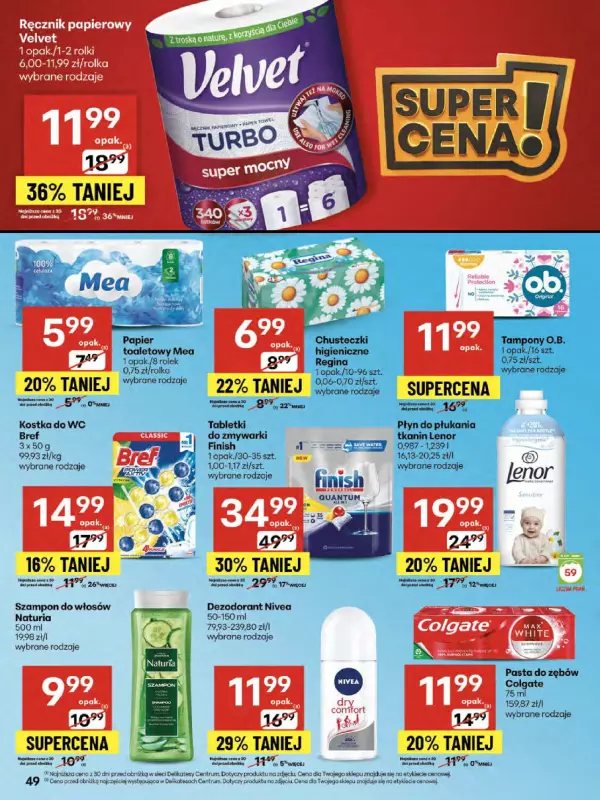 Delikatesy Centrum - gazetka promocyjna Gazetka  do środy 27.08 - strona 49