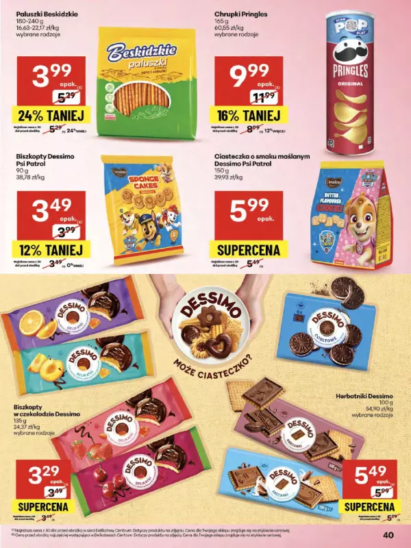 Delikatesy Centrum - gazetka promocyjna Gazetka  do środy 27.08 - strona 40