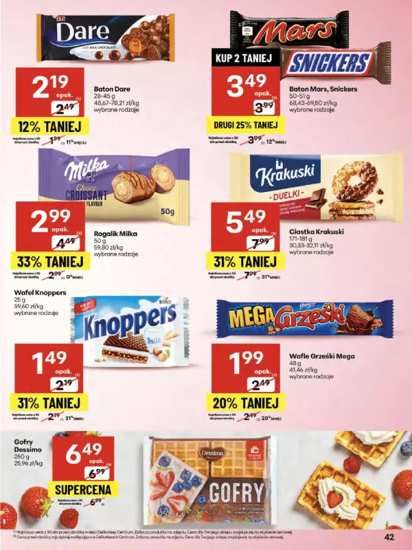Delikatesy Centrum - gazetka promocyjna Gazetka  do środy 27.08 - strona 42