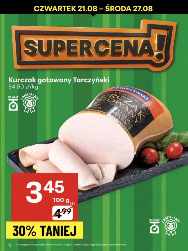 Delikatesy Centrum - gazetka promocyjna Gazetka  do środy 27.08 - strona 5