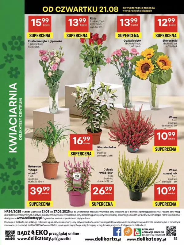 Delikatesy Centrum - gazetka promocyjna Gazetka  do środy 27.08 - strona 52