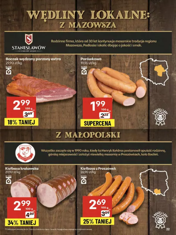 Delikatesy Centrum - gazetka promocyjna Gazetka  do środy 27.08 - strona 22