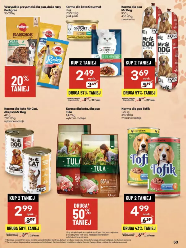 Delikatesy Centrum - gazetka promocyjna Gazetka  do środy 27.08 - strona 50