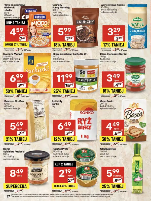 Delikatesy Centrum - gazetka promocyjna Gazetka  do środy 27.08 - strona 37
