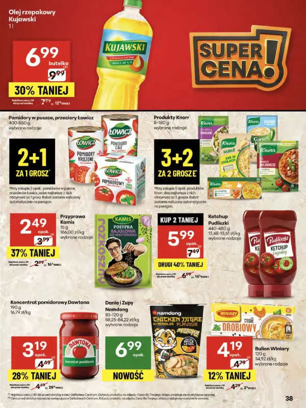 Delikatesy Centrum - gazetka promocyjna Gazetka  do środy 27.08 - strona 38