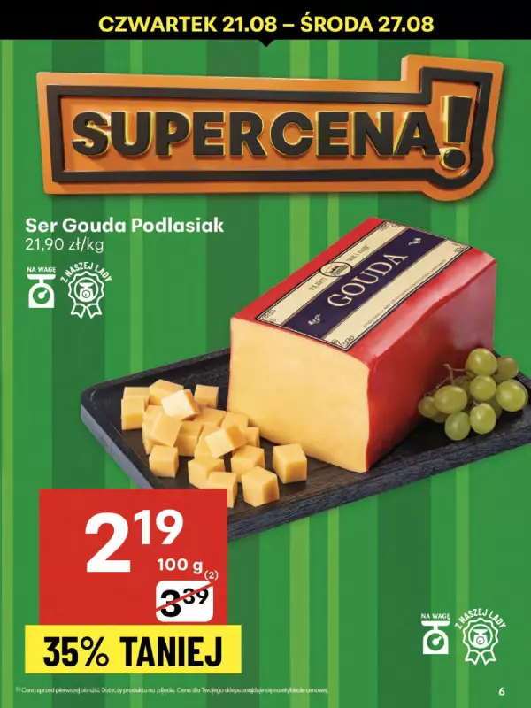 Delikatesy Centrum - gazetka promocyjna Gazetka  do środy 27.08 - strona 6