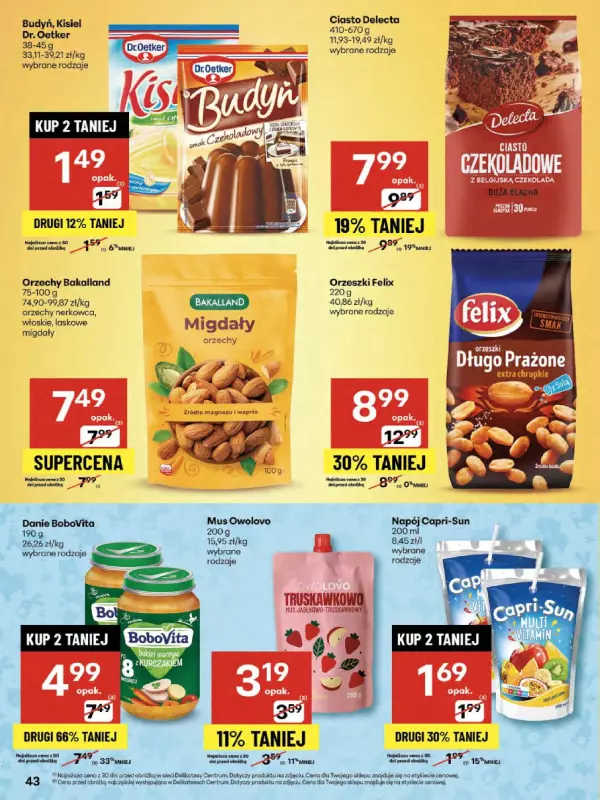 Delikatesy Centrum - gazetka promocyjna Gazetka  do środy 27.08 - strona 43