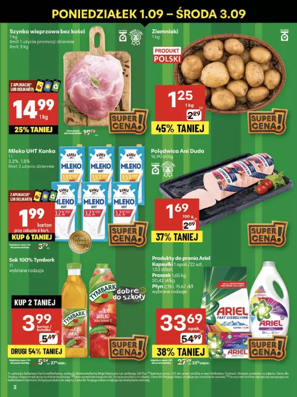 Delikatesy Centrum - gazetka promocyjna Gazetka  do środy 03.09 - strona 2