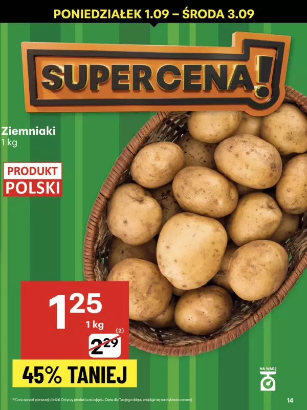 Delikatesy Centrum - gazetka promocyjna Gazetka  do środy 03.09 - strona 14
