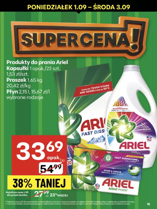 Delikatesy Centrum - gazetka promocyjna Gazetka  do środy 03.09 - strona 18