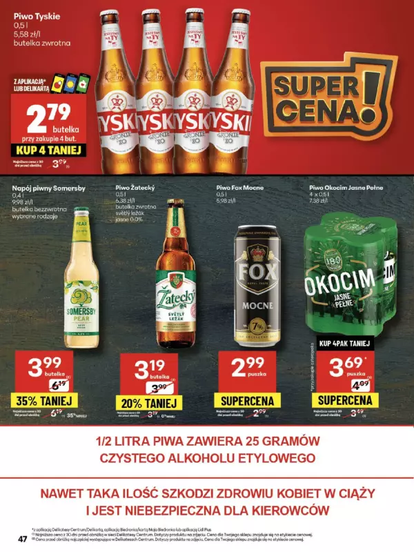 Delikatesy Centrum - gazetka promocyjna Gazetka  do środy 03.09 - strona 47