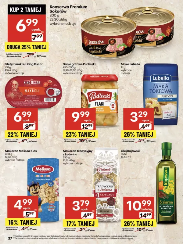Delikatesy Centrum - gazetka promocyjna Gazetka  do środy 03.09 - strona 37