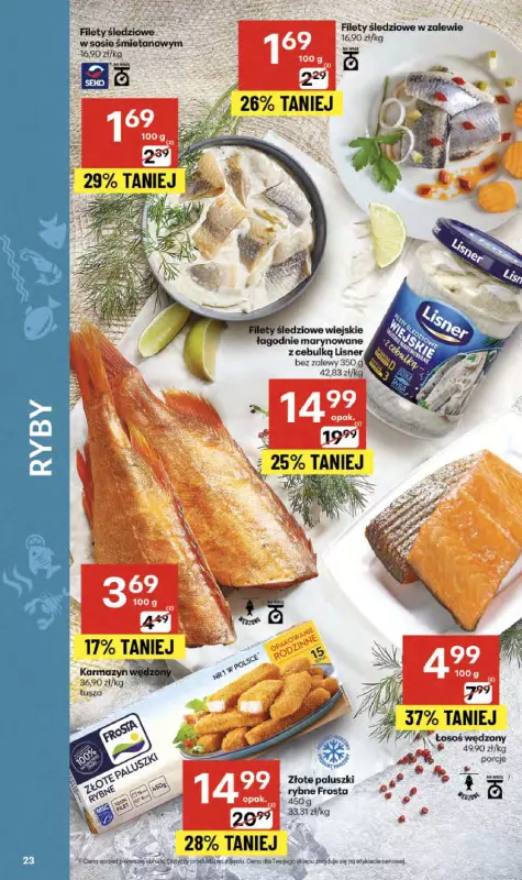 Delikatesy Centrum - gazetka promocyjna Gazetka  do środy 10.09 - strona 23