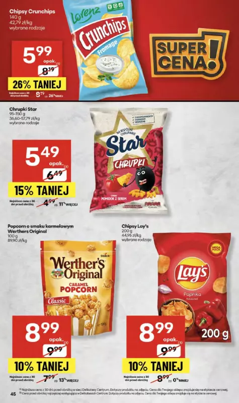 Delikatesy Centrum - gazetka promocyjna Gazetka  do środy 10.09 - strona 45