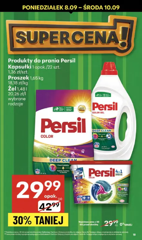 Delikatesy Centrum - gazetka promocyjna Gazetka  do środy 10.09 - strona 18