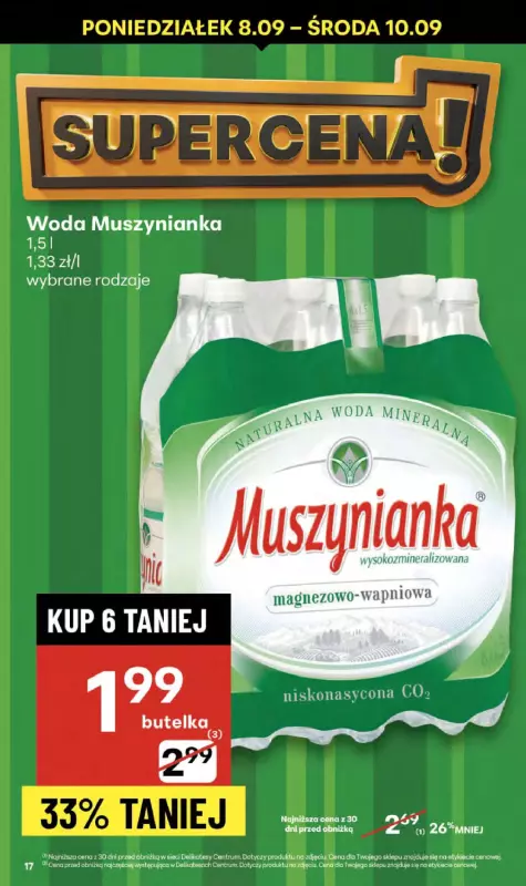 Delikatesy Centrum - gazetka promocyjna Gazetka  do środy 10.09 - strona 17