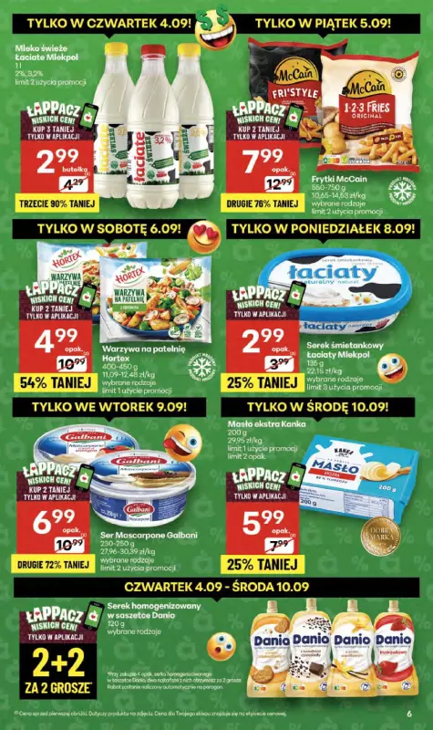 Delikatesy Centrum - gazetka promocyjna Gazetka  do środy 10.09 - strona 6