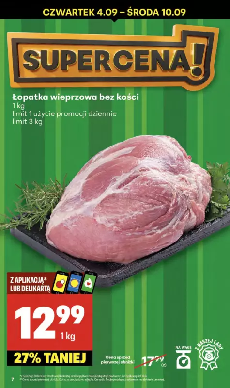 Delikatesy Centrum - gazetka promocyjna Gazetka  do środy 10.09 - strona 7