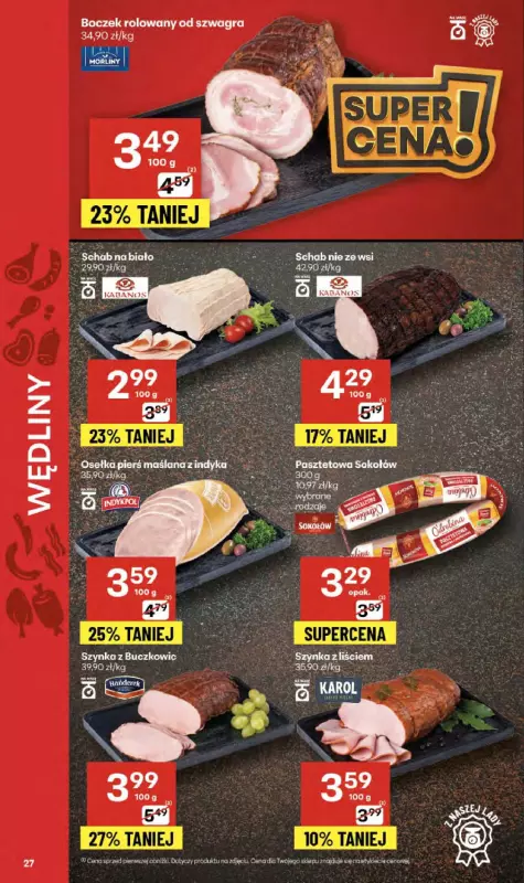 Delikatesy Centrum - gazetka promocyjna Gazetka  do środy 10.09 - strona 27