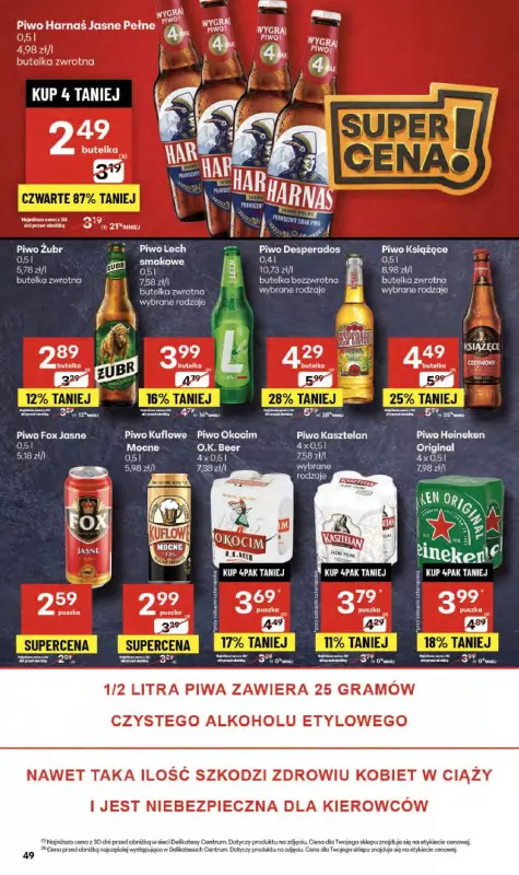 Delikatesy Centrum - gazetka promocyjna Gazetka  do środy 10.09 - strona 49
