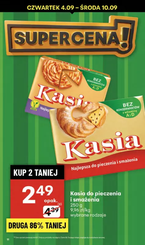 Delikatesy Centrum - gazetka promocyjna Gazetka  do środy 10.09 - strona 11