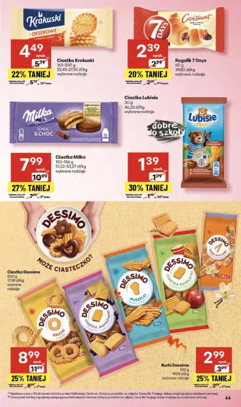Delikatesy Centrum - gazetka promocyjna Gazetka  do środy 10.09 - strona 44