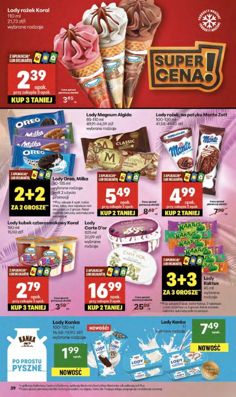 Delikatesy Centrum - gazetka promocyjna Gazetka  do środy 17.09 - strona 39