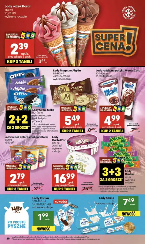 Delikatesy Centrum - gazetka promocyjna Gazetka  do środy 17.09 - strona 39