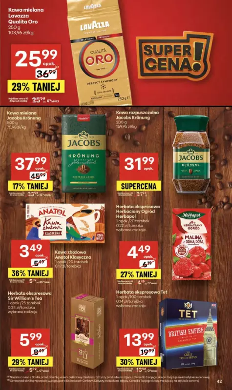 Delikatesy Centrum - gazetka promocyjna Gazetka  do środy 24.09 - strona 42