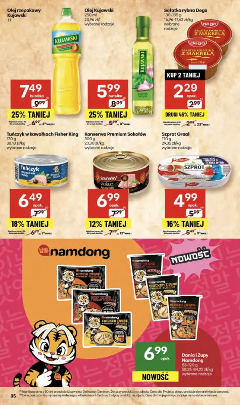 Delikatesy Centrum - gazetka promocyjna Gazetka  do środy 24.09 - strona 35