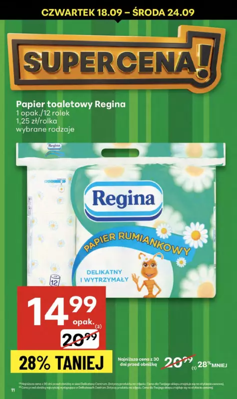 Delikatesy Centrum - gazetka promocyjna Gazetka  do środy 24.09 - strona 11