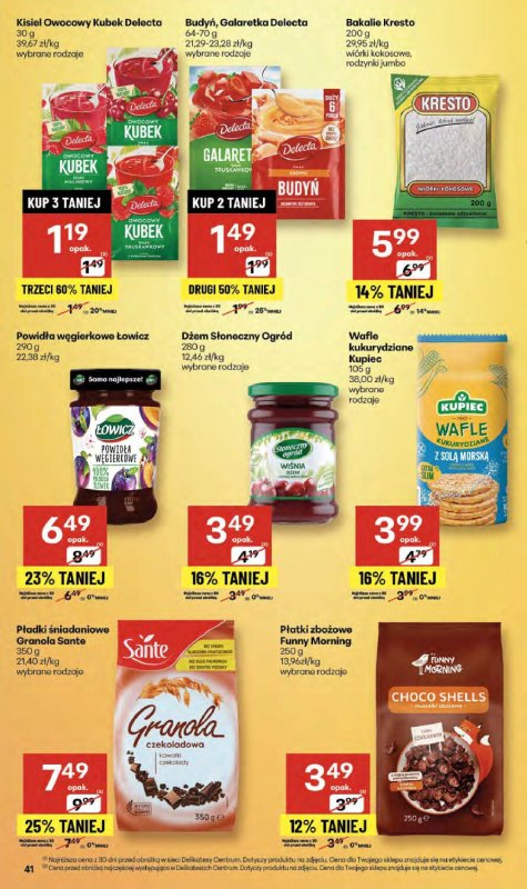 Delikatesy Centrum - gazetka promocyjna Gazetka  do środy 24.09 - strona 41