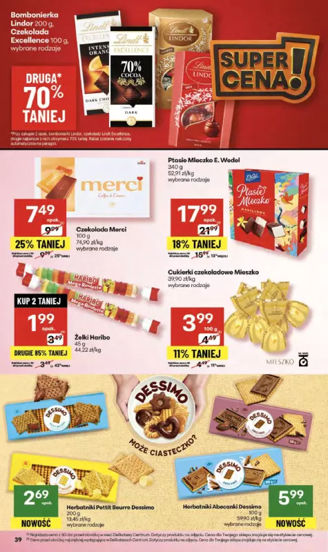 Delikatesy Centrum - gazetka promocyjna Gazetka  do środy 24.09 - strona 39