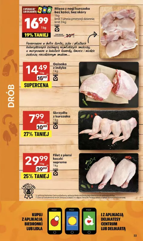 Delikatesy Centrum - gazetka promocyjna Gazetka  do środy 24.09 - strona 22