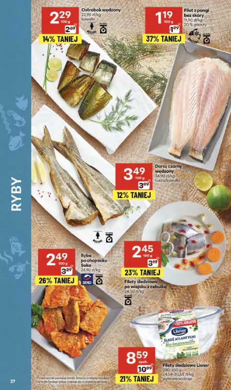 Delikatesy Centrum - gazetka promocyjna Gazetka  do środy 24.09 - strona 27