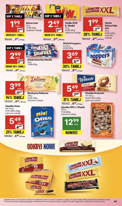 Delikatesy Centrum - gazetka promocyjna Gazetka  do środy 24.09 - strona 40