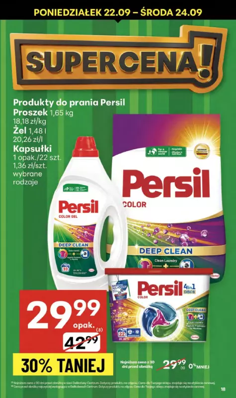 Delikatesy Centrum - gazetka promocyjna Gazetka  do środy 24.09 - strona 18