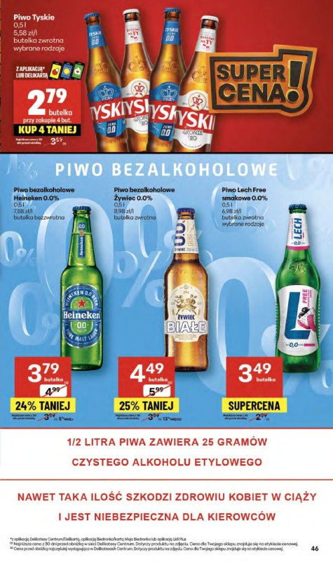 Delikatesy Centrum - gazetka promocyjna Gazetka  do środy 24.09 - strona 46