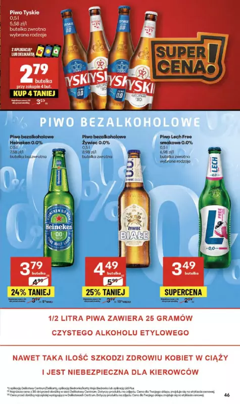 Delikatesy Centrum - gazetka promocyjna Gazetka  do środy 24.09 - strona 46